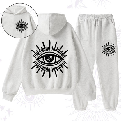 Purplehecate Evil Eye Fleece Hoodie Suit
