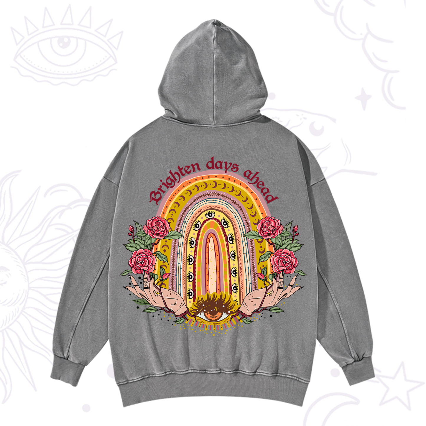 Purplehecate Brighten Days Ahead Washed Hoodie