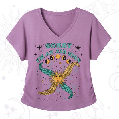 Purplehecate Sorry I'm An Air Sign V-Neck T-Shirt