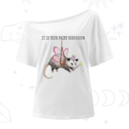 Purplehecate It Is Your Fairy Godpossum One Shoulder T-Shirt