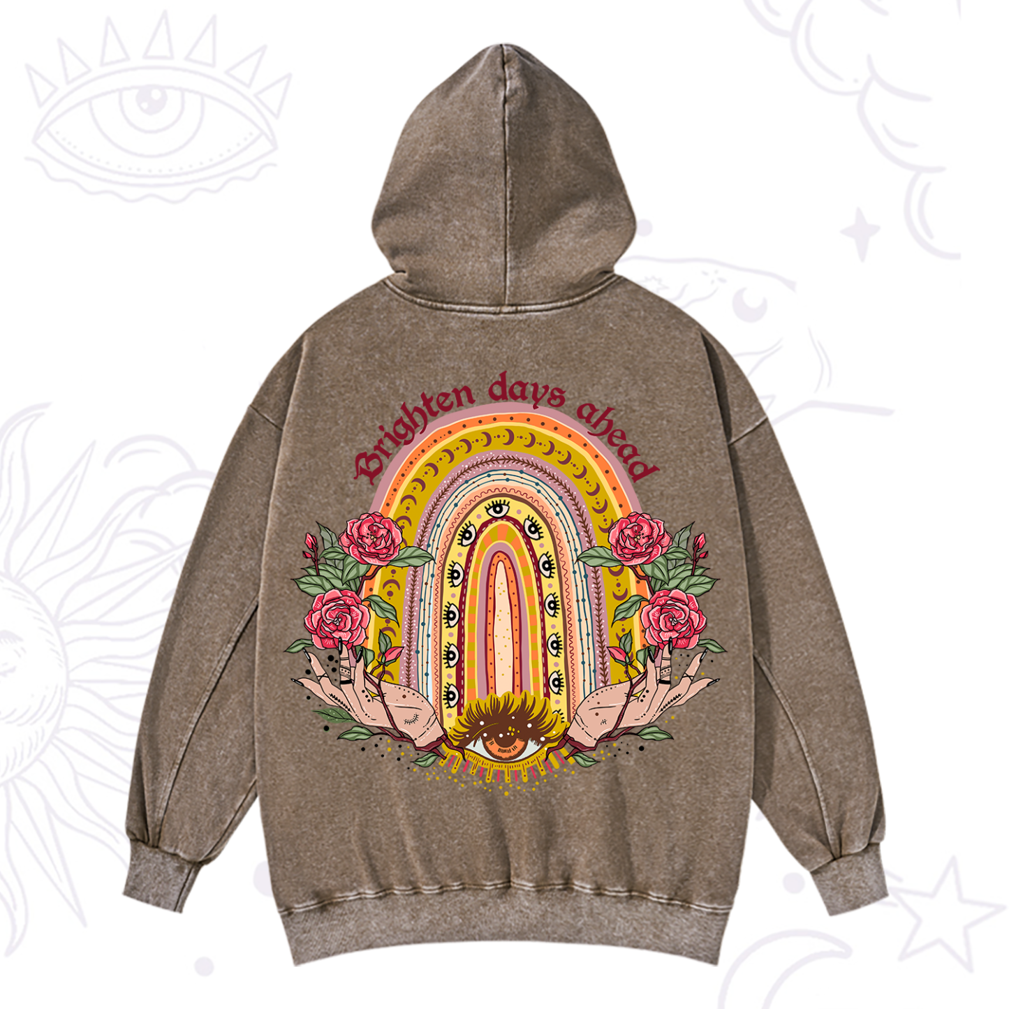 Purplehecate Brighten Days Ahead Washed Hoodie