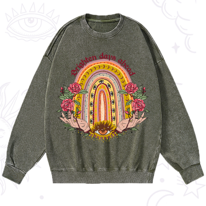 Purplehecate Brighten Days Ahead Washed Sweatshirt