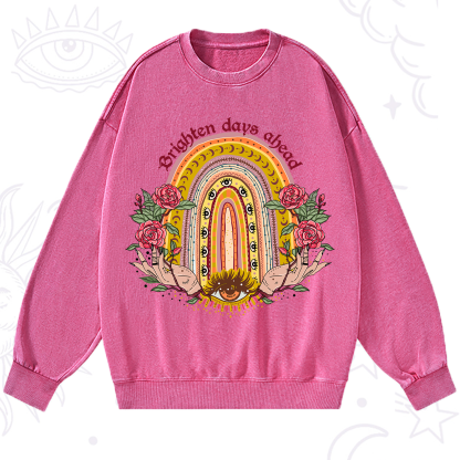 Purplehecate Brighten Days Ahead Washed Sweatshirt