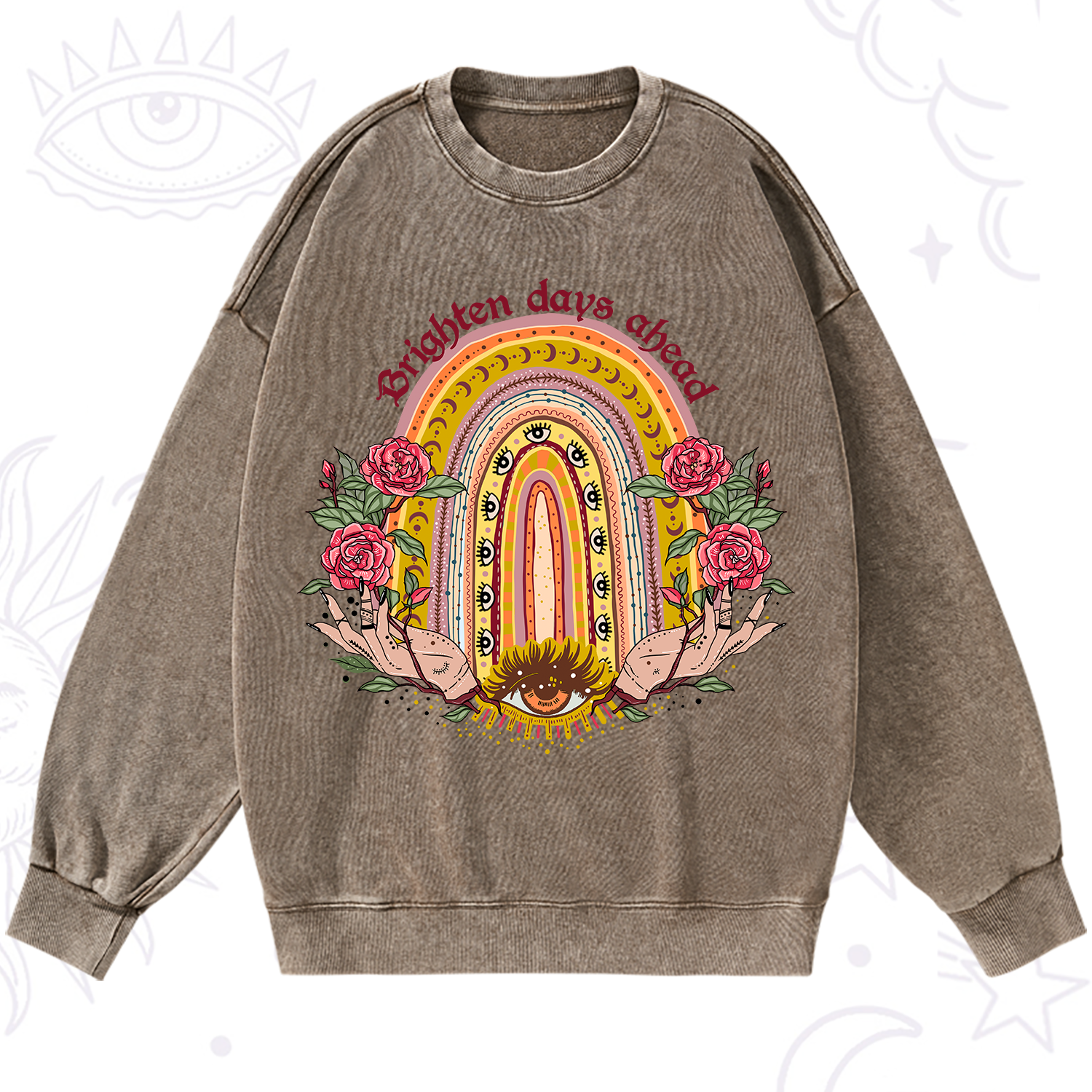 Purplehecate Brighten Days Ahead Washed Sweatshirt