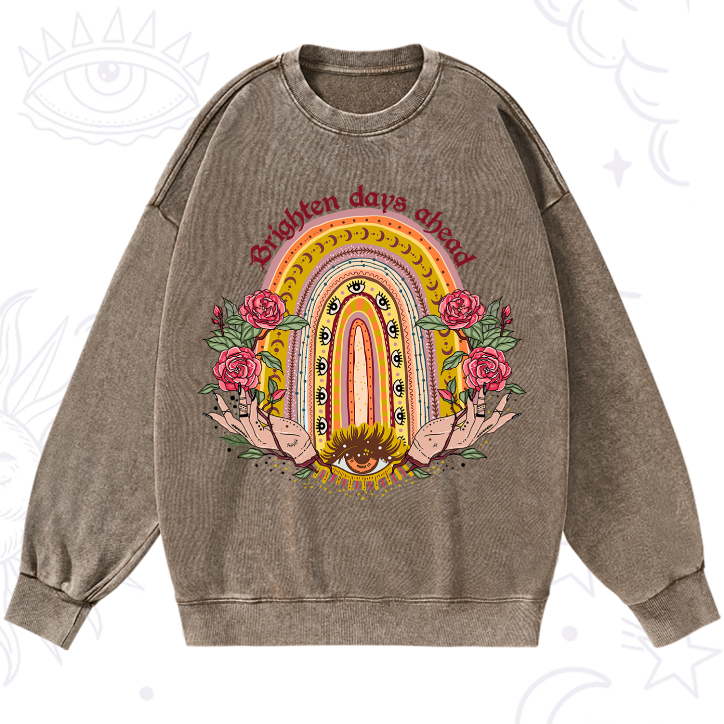 Purplehecate Brighten Days Ahead Washed Sweatshirt