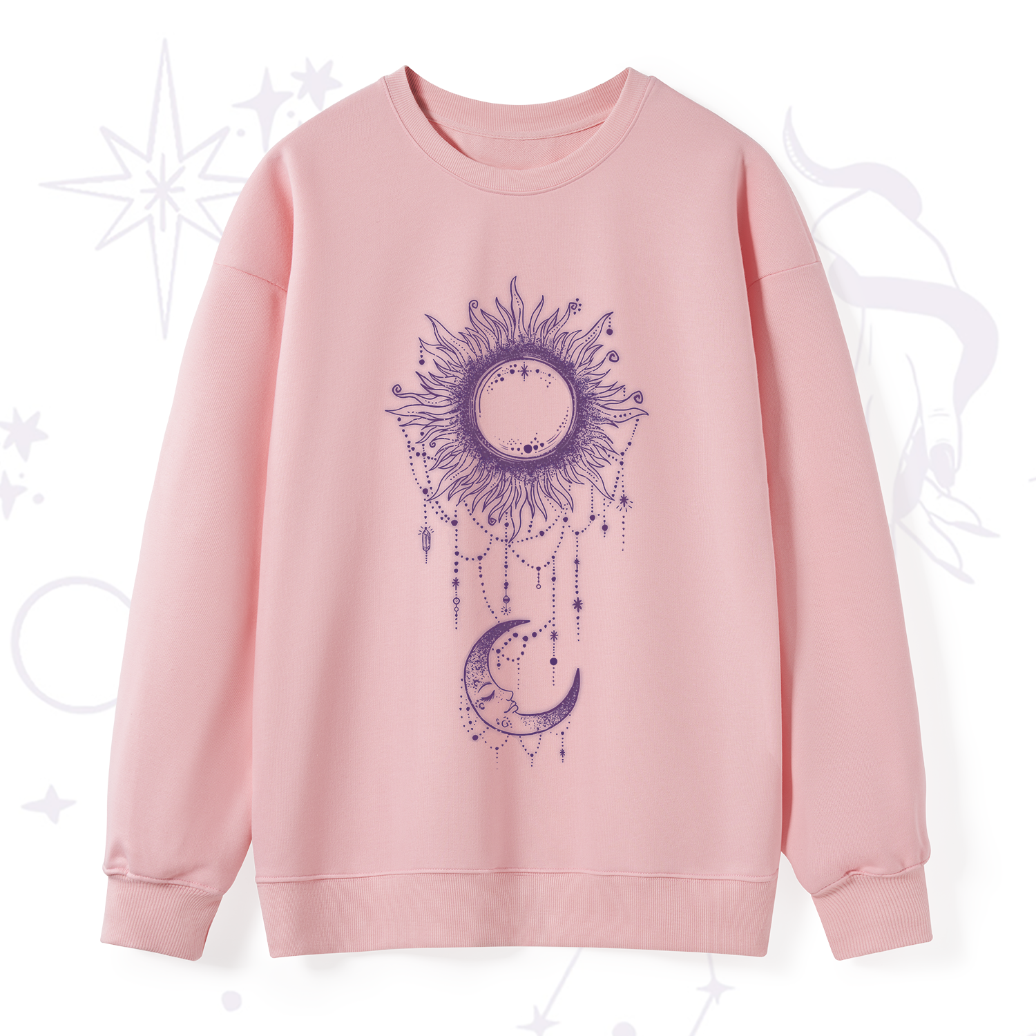 Purplehecate Radiance Of Sun And Moon Sweatshirt