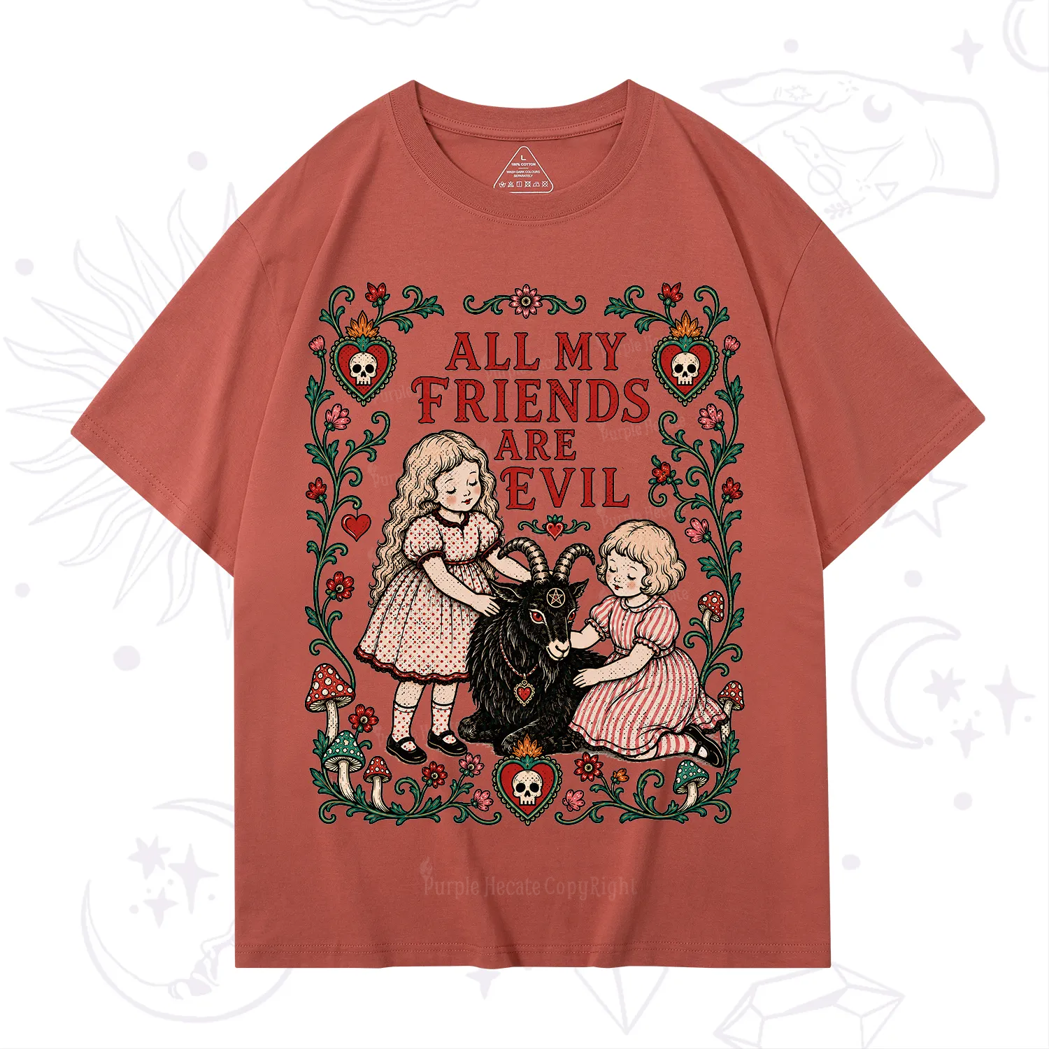 Purplehecate All My Friends Are Evil T-Shirt