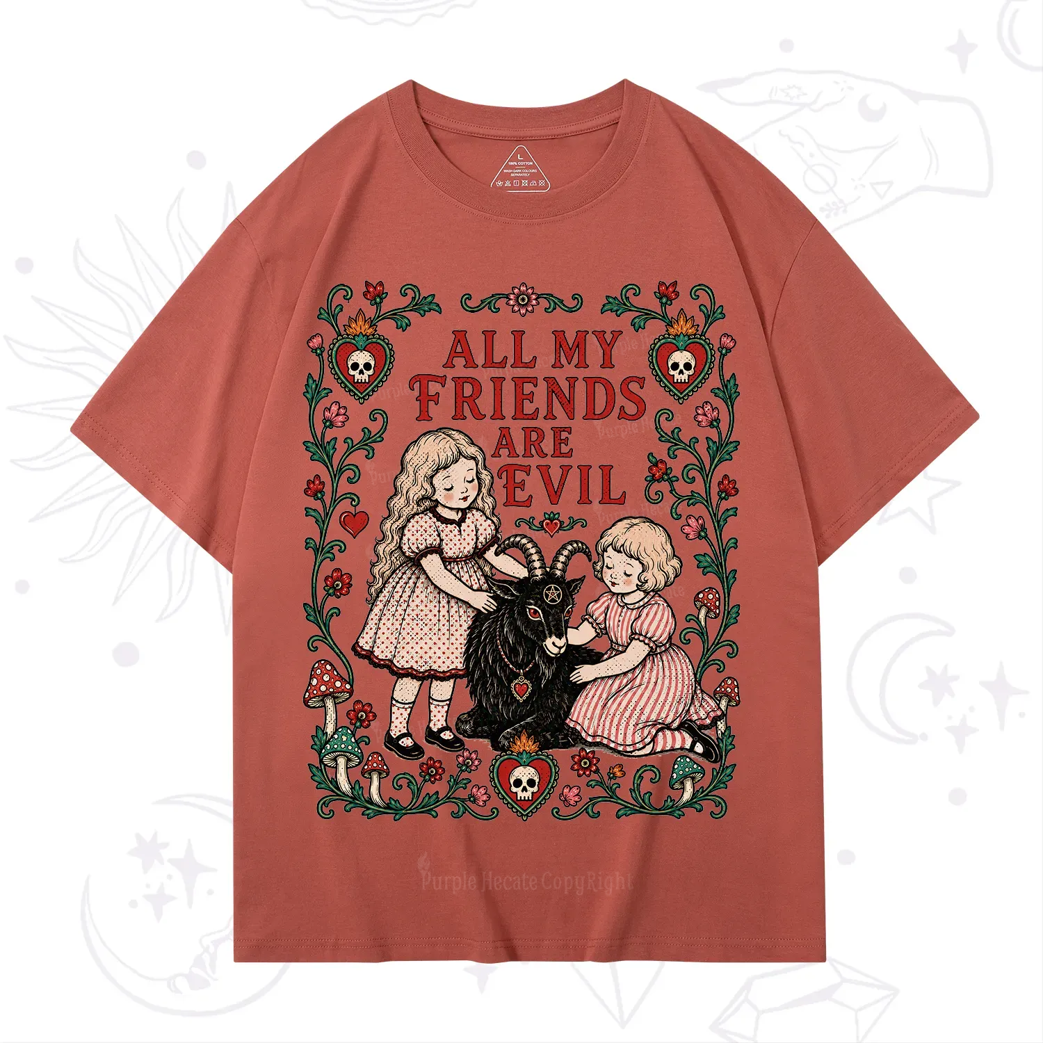 Purplehecate All My Friends Are Evil T-Shirt