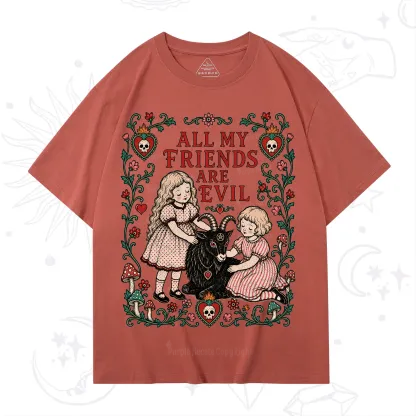 Purplehecate All My Friends Are Evil T-Shirt