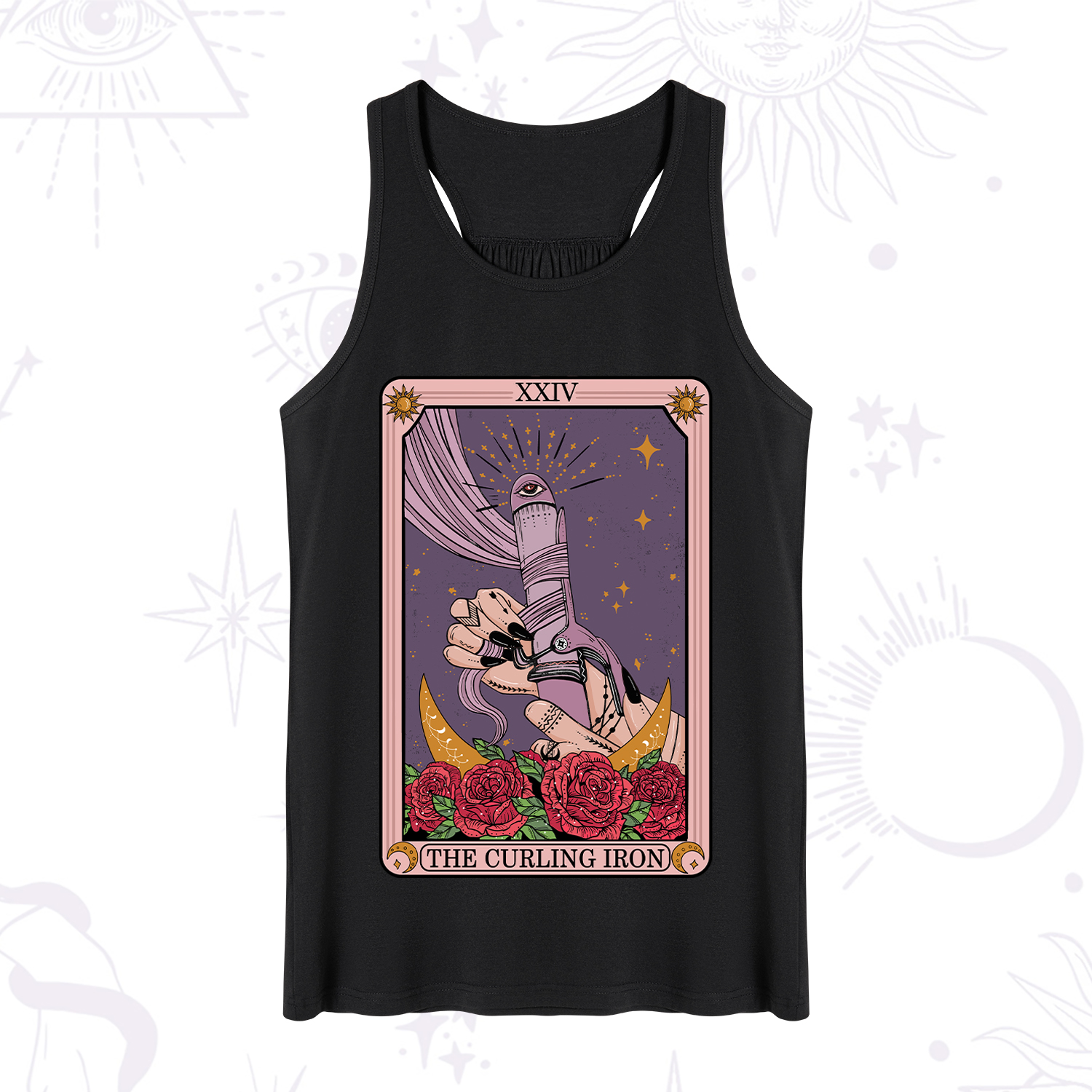 Purplehecate The Curling Iron Tarot Tank