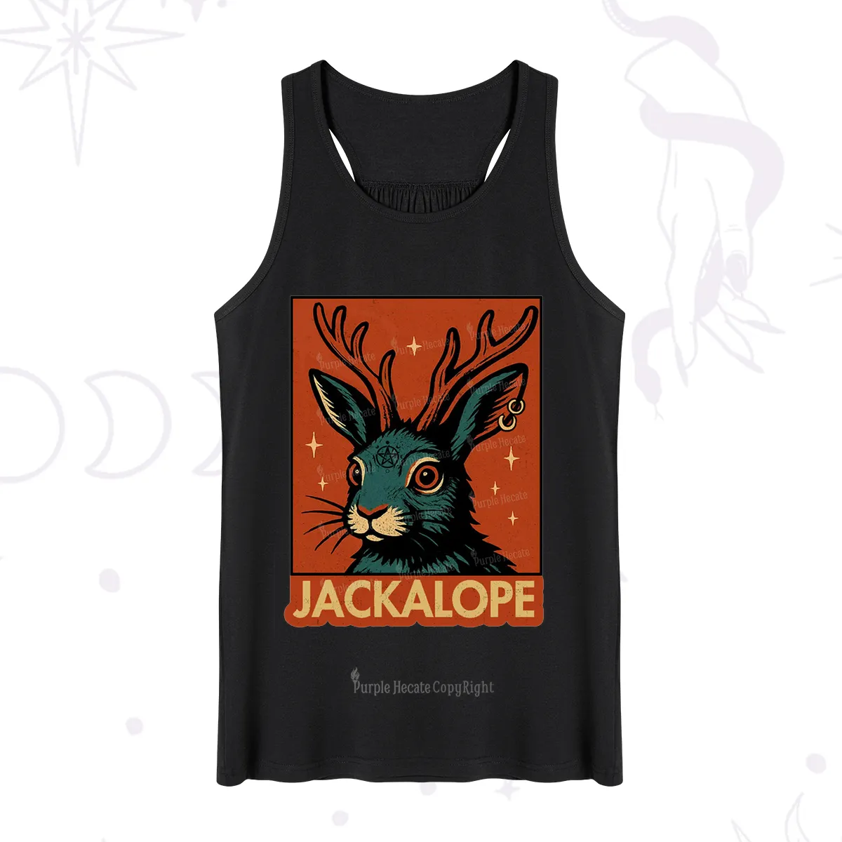 Purplehecate Funny Jackalope Tank