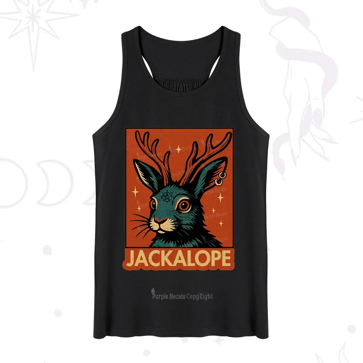 Purplehecate Funny Jackalope Tank
