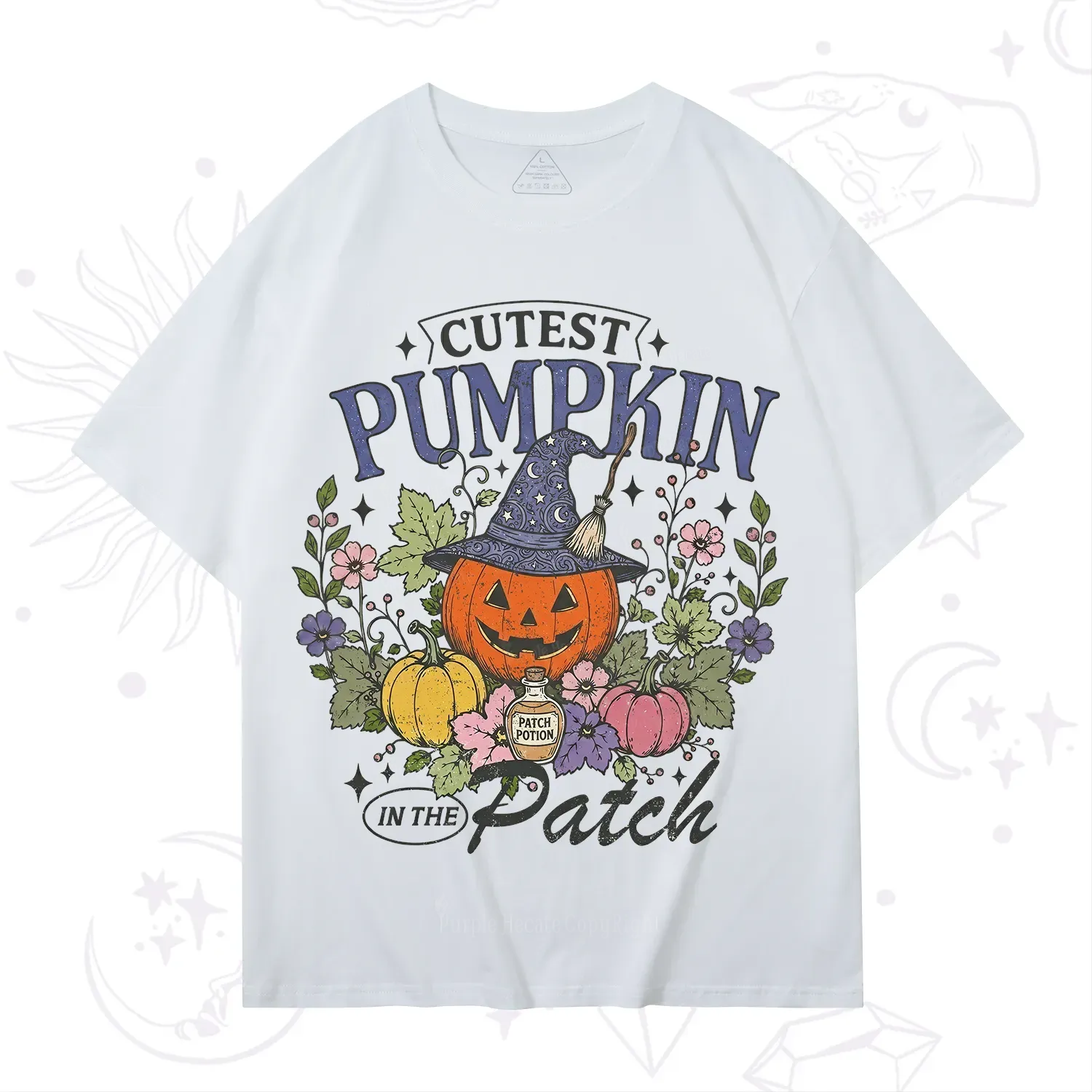 Purplehecate Cutest Pumpkin in the Patch Halloween T-Shirt