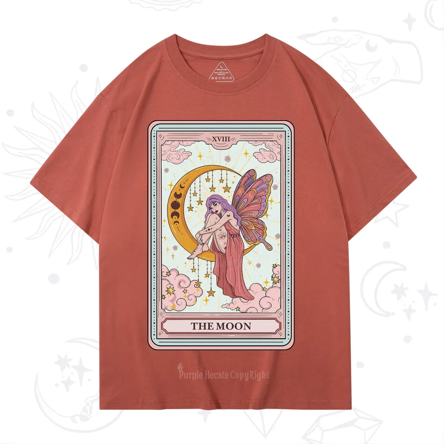 Purplehecate The Moon Tarot T-Shirt