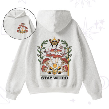 Purplehecate Stay Weird Fleece Hoodie Suit