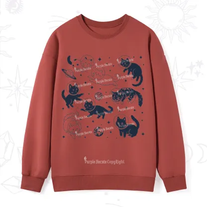 Purplehecate Cats in Space Sweatshirt