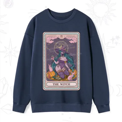 Purplehecate The Witch Tarot Halloween Sweatshirt