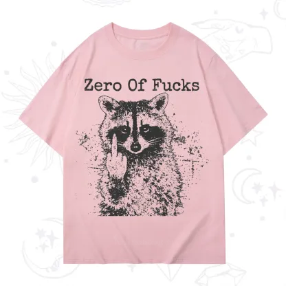 Purplehecate Zero Of Fucks Raccoon T-Shirt