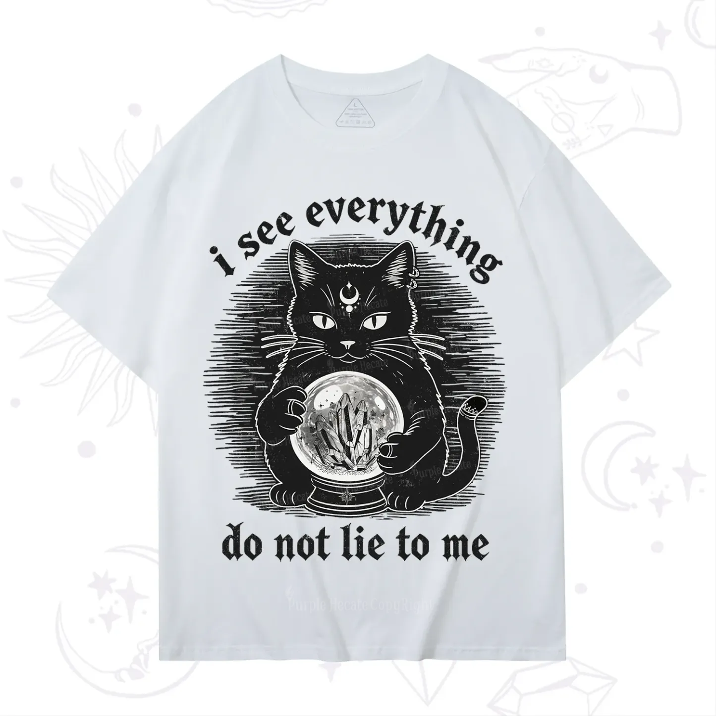 Purplehecate All Seeing Cat T-Shirt