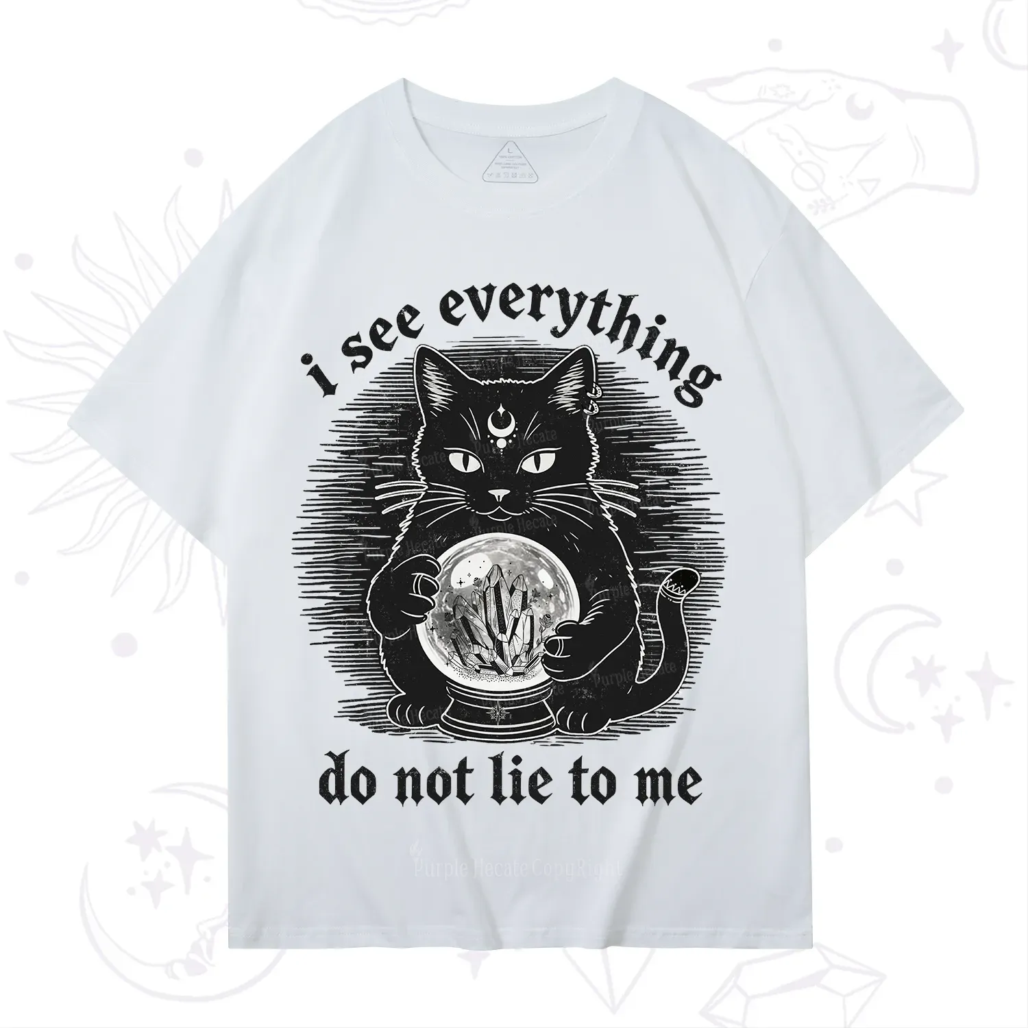 Purplehecate All Seeing Cat T-Shirt