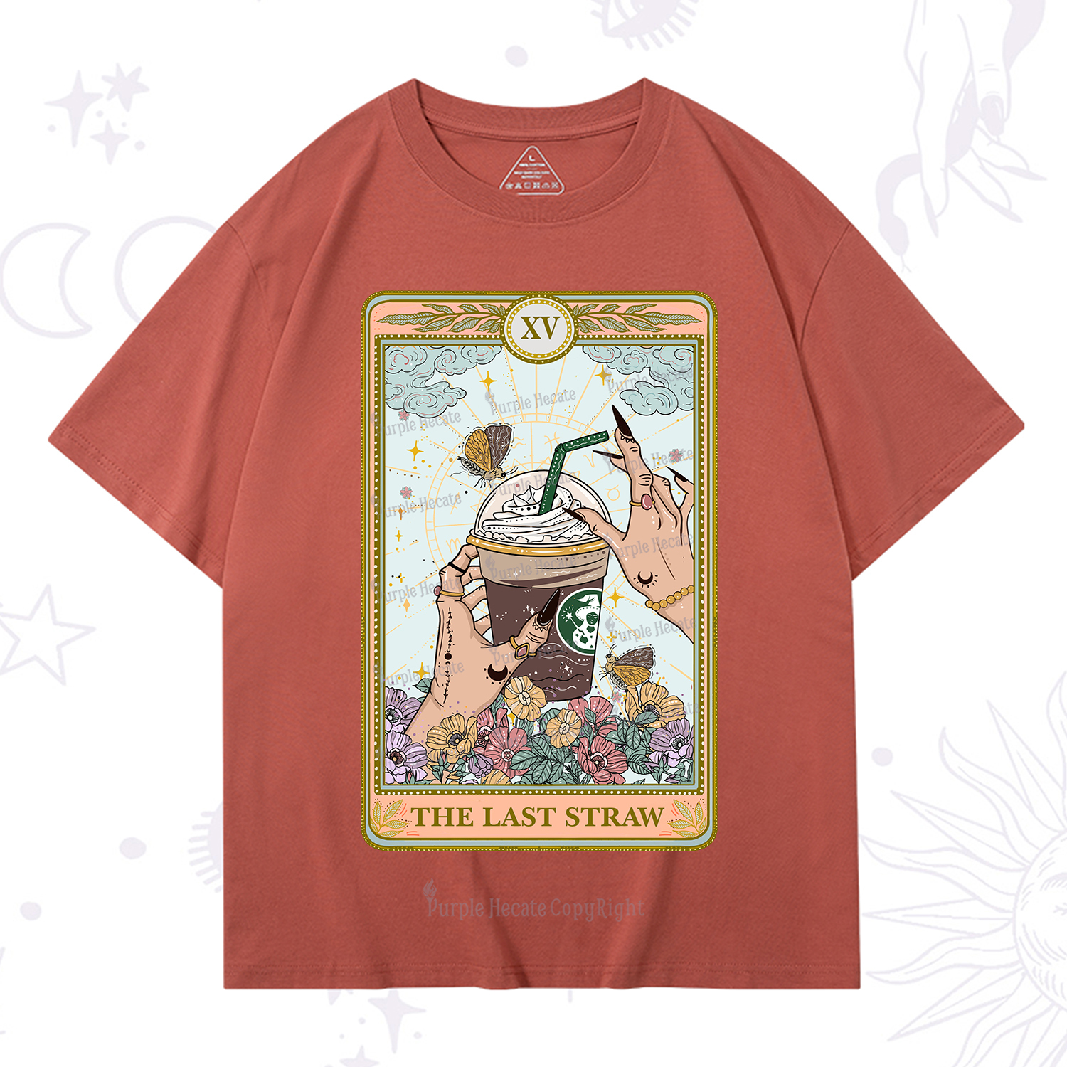 Purplehecate The Last Straw Tarot T-Shirt