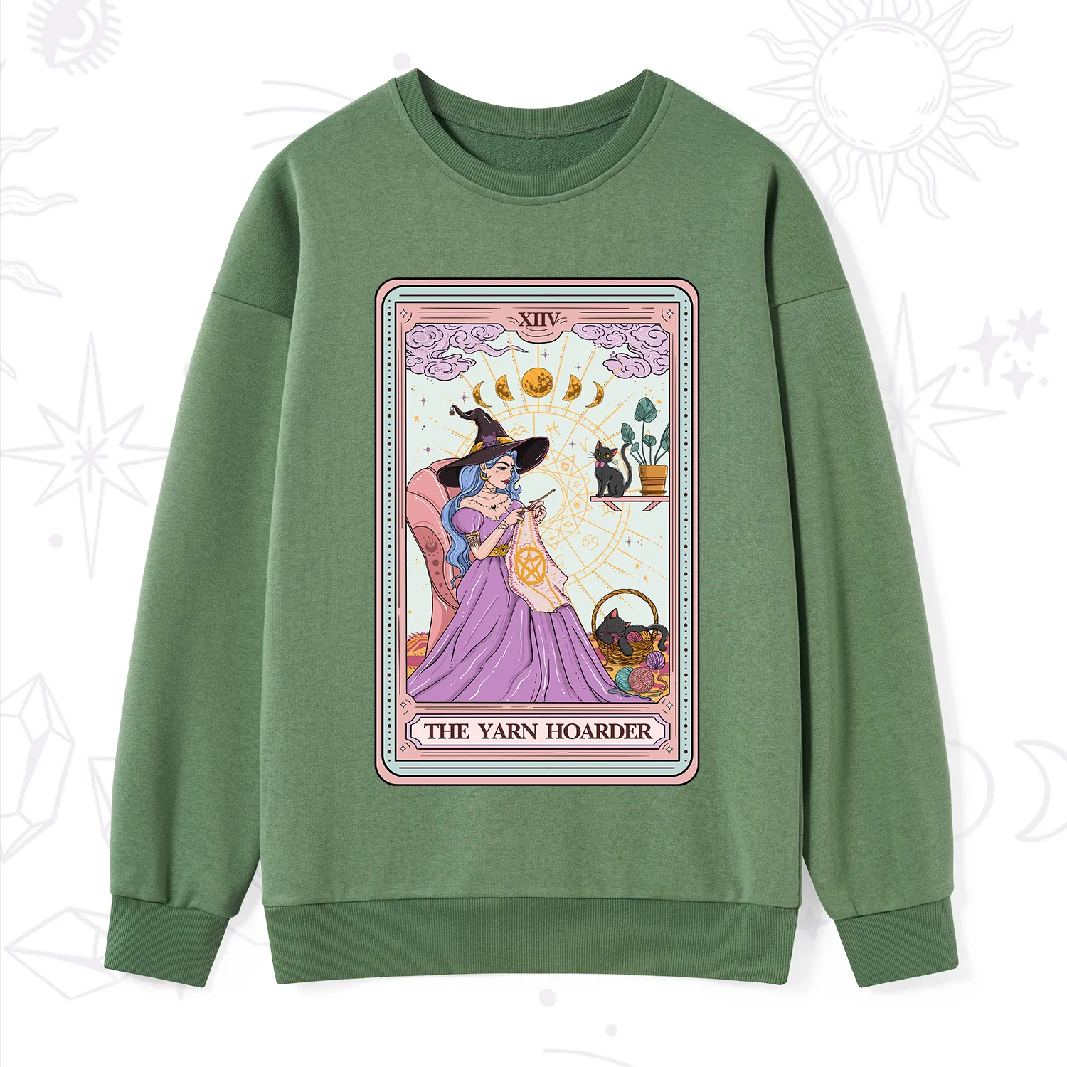 Purplehecate The Yarn Hoarder Tarot Sweatshirt