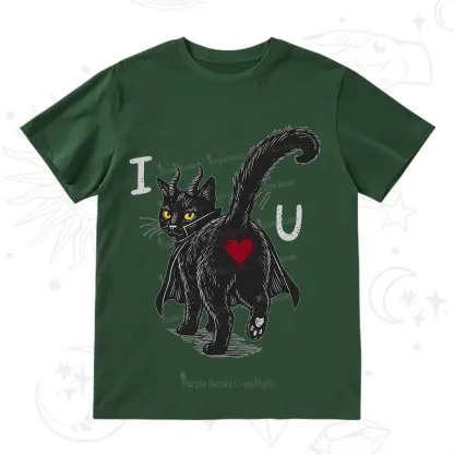 Purplehecate Bad Bad Evil Cat T-Shirt