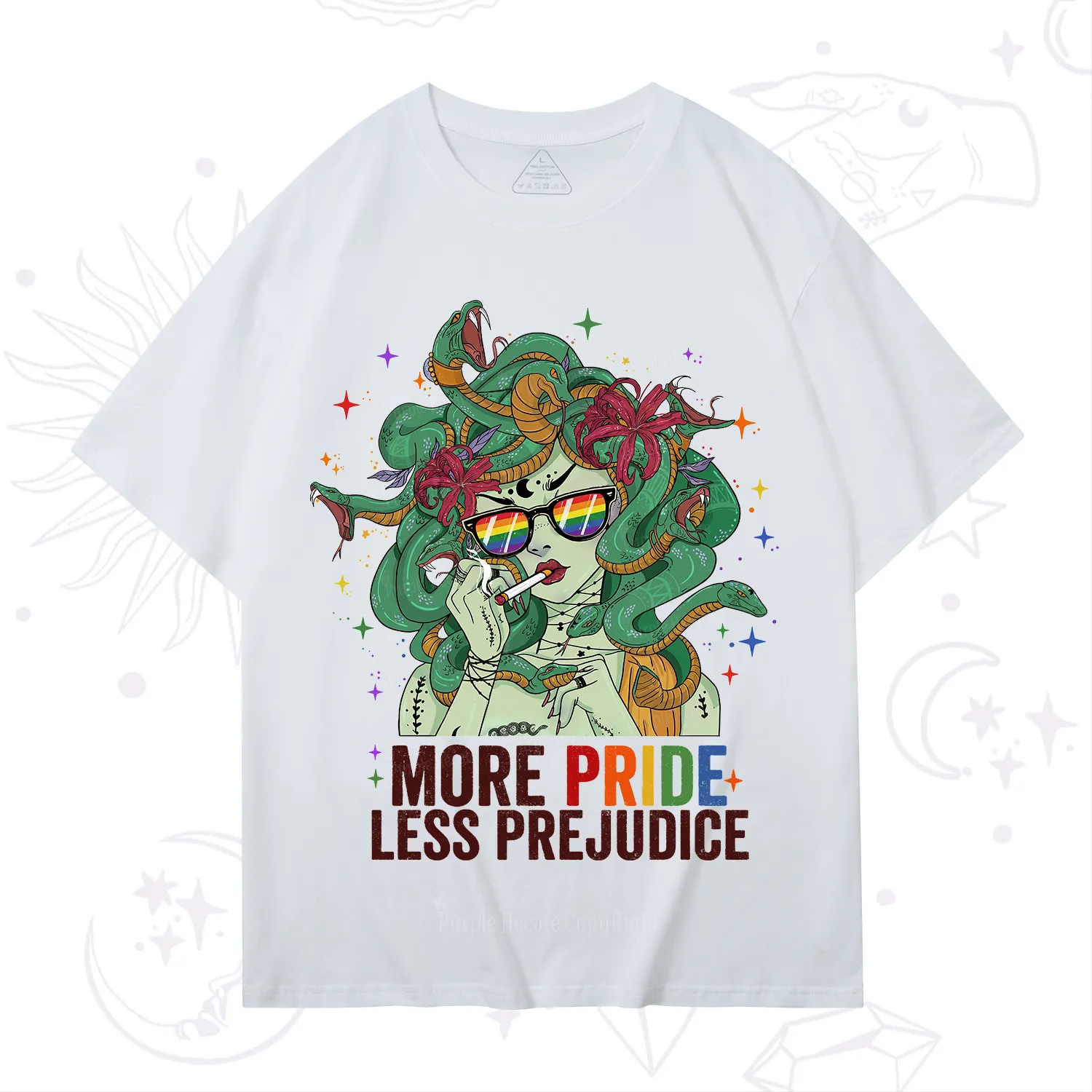 Purplehecate More Pride Less Prejudice Medusa T-Shirt