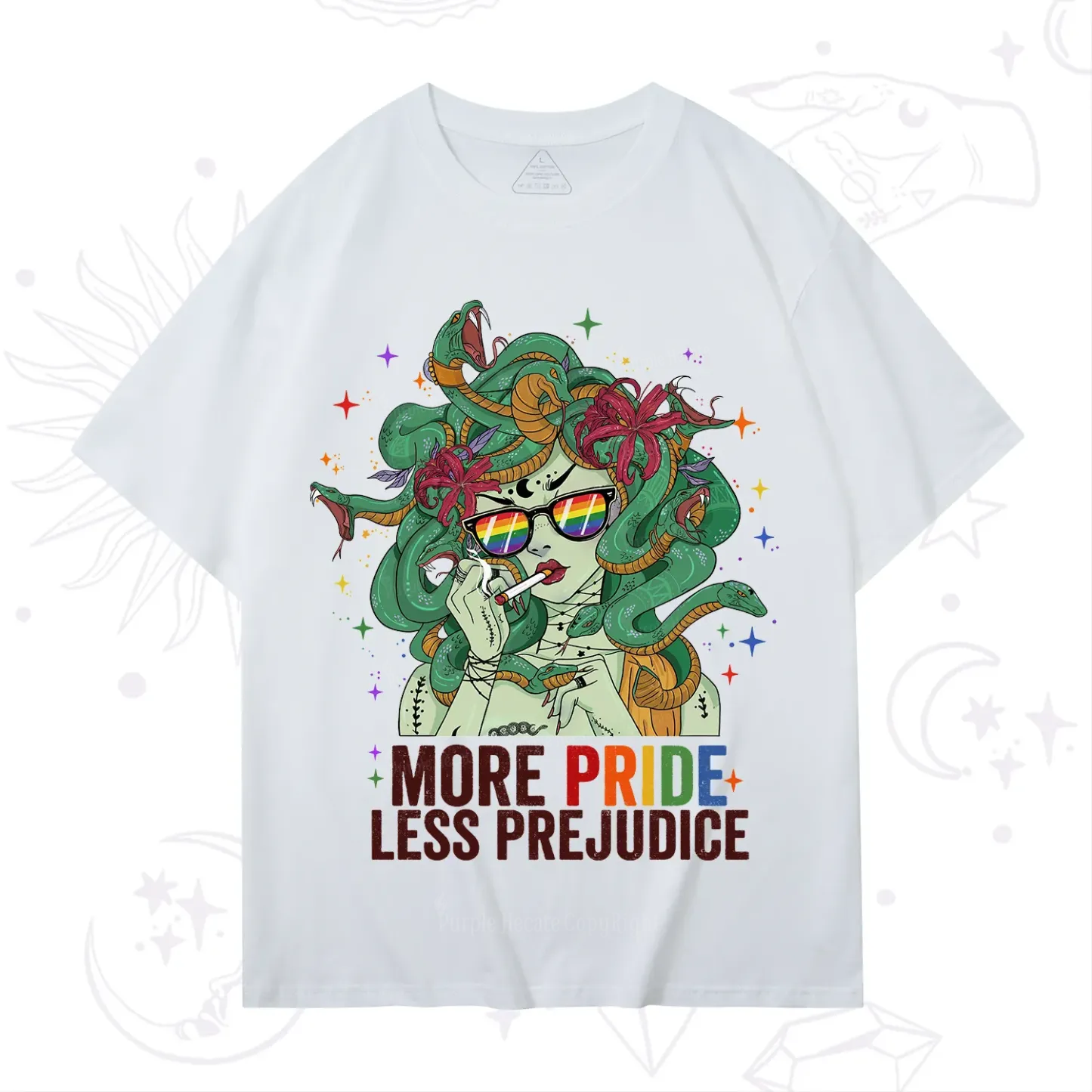 Purplehecate More Pride Less Prejudice Medusa T-Shirt