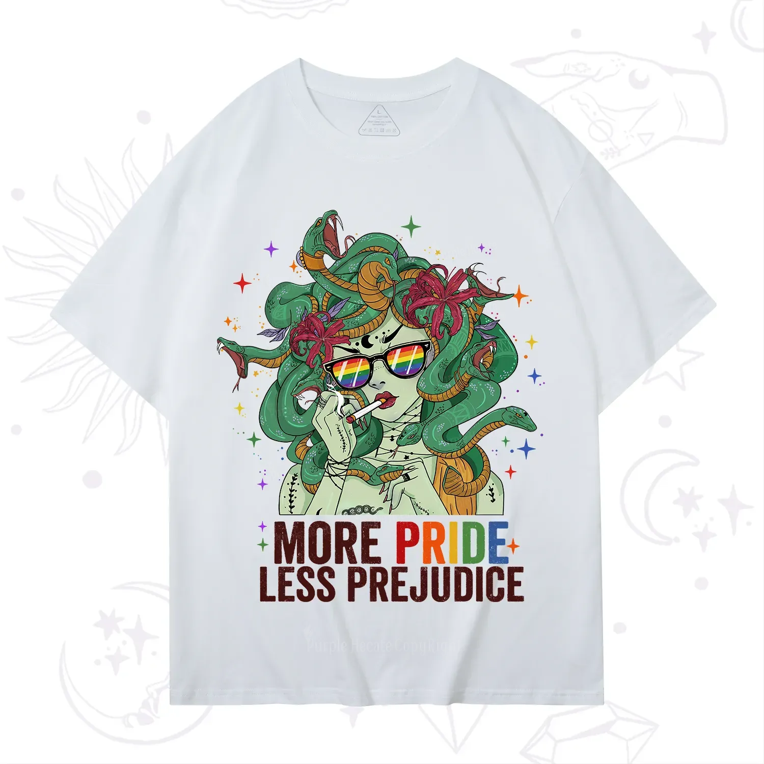 Purplehecate More Pride Less Prejudice Medusa T-Shirt