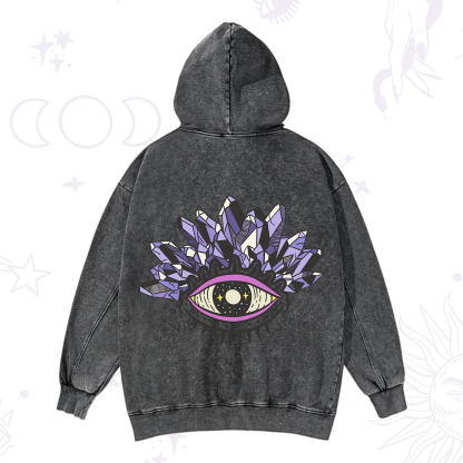 Purplehecate Crystal Eye Washed Hoodie