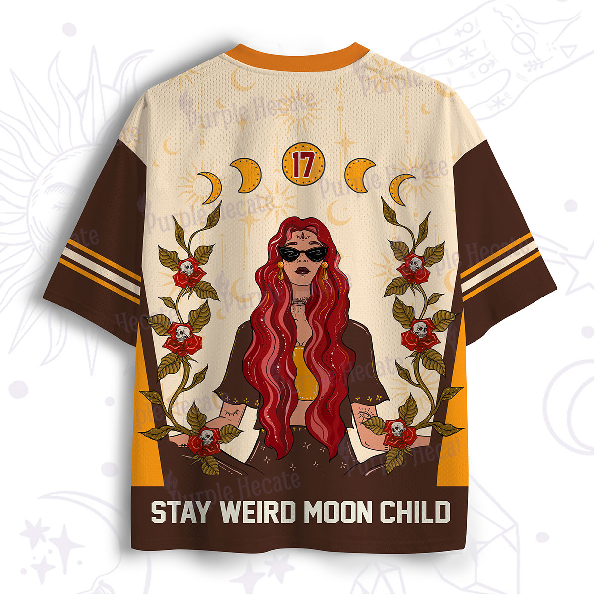 Purplehecate Stay Wild Moon Child Mesh Jersey