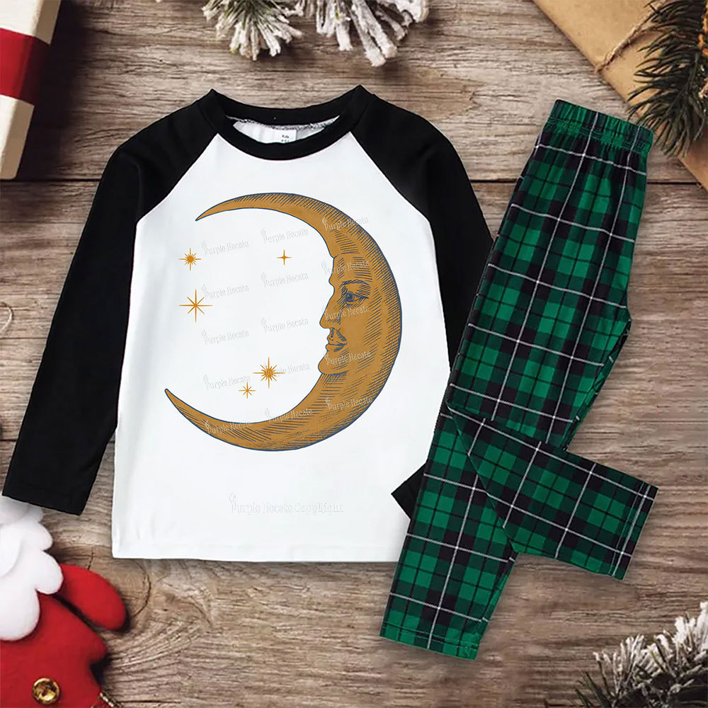 Purplehecate Celestial Moon Christmas Pajamas