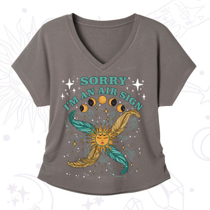 Purplehecate Sorry I'm An Air Sign V-Neck T-Shirt