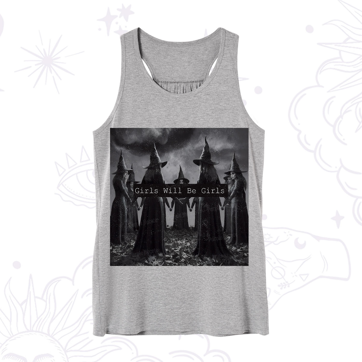 Purplehecate Vintage Girls Will Be Girls Witch Tank