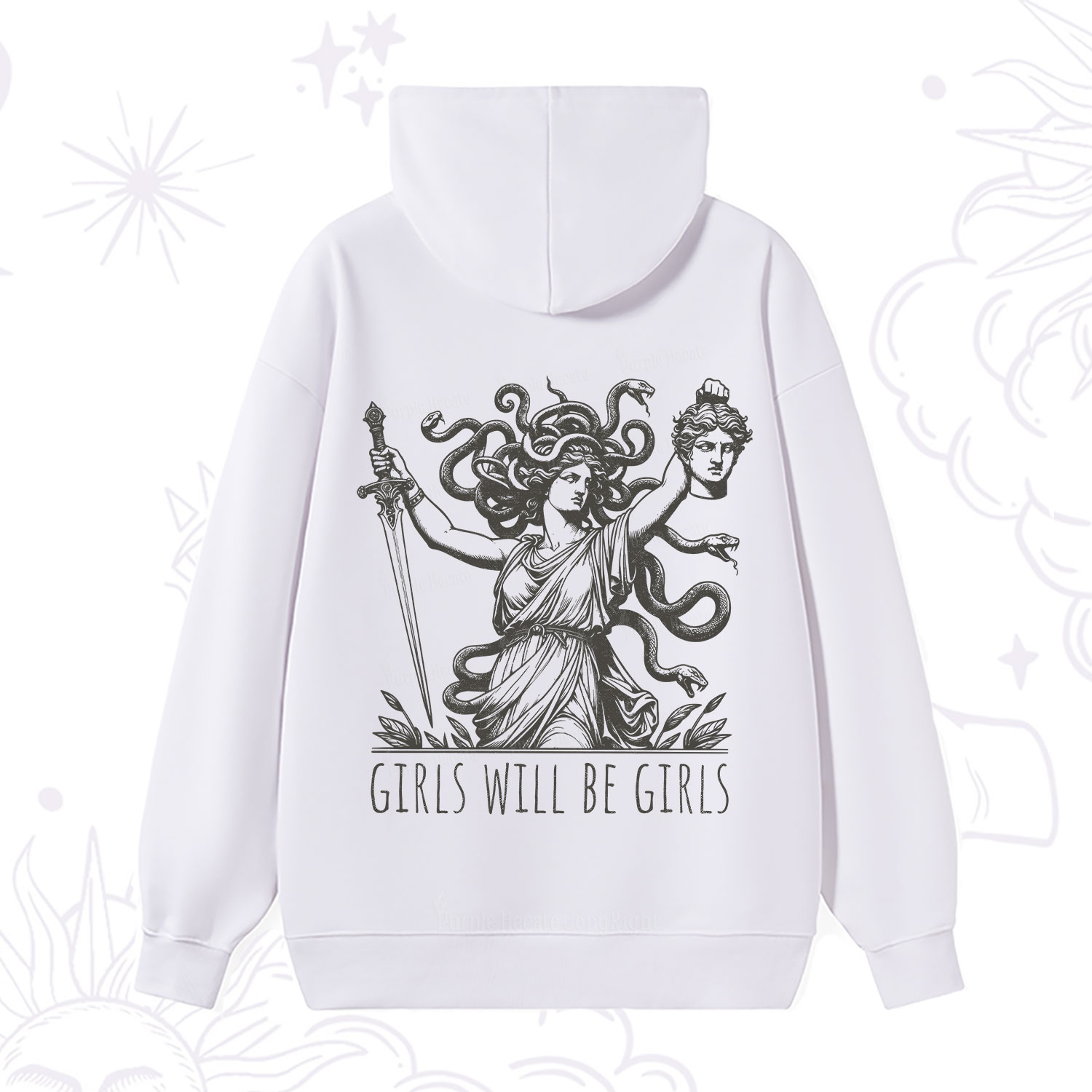 Purplehecate Girls Will Be Girls Medusa Hoodie