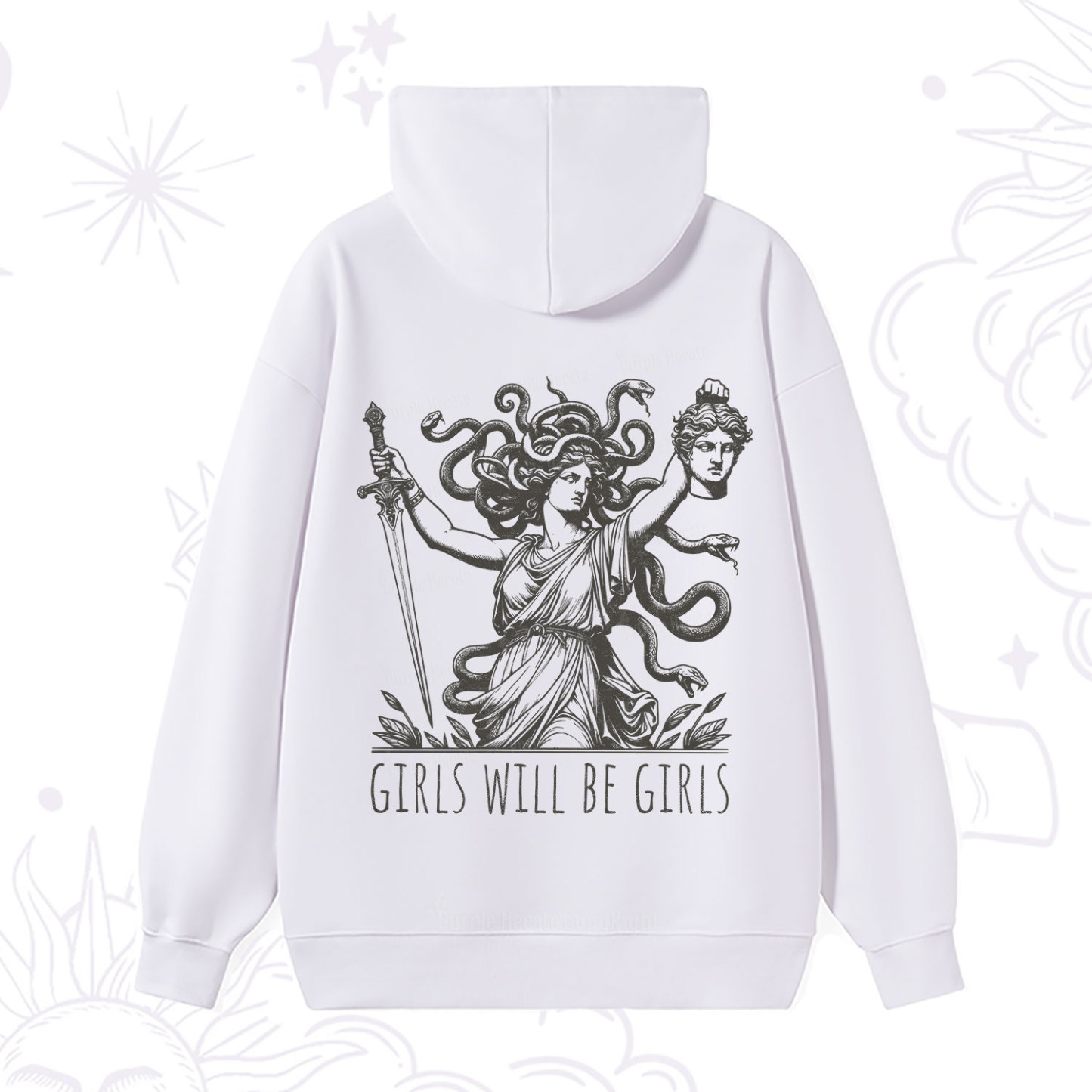 Purplehecate Girls Will Be Girls Medusa Hoodie