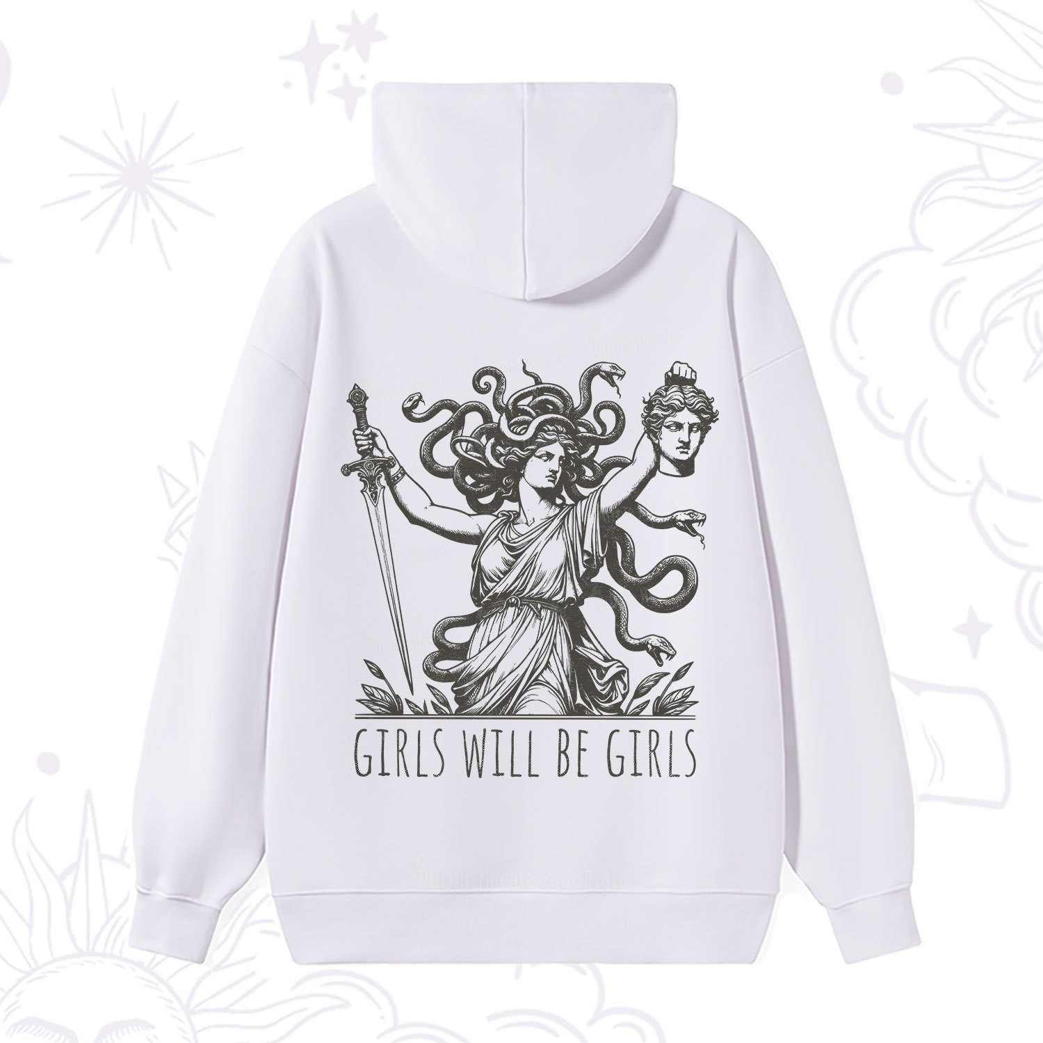 Purplehecate Girls Will Be Girls Medusa Hoodie
