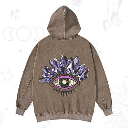 Purplehecate Crystal Eye Washed Hoodie