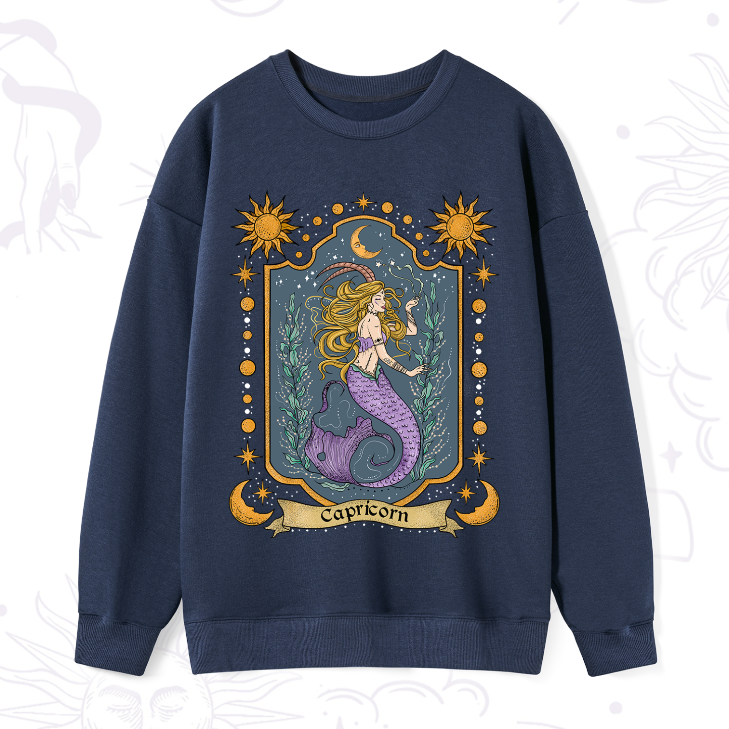 Purplehecate Capricorn Zodiac Sweatshirt
