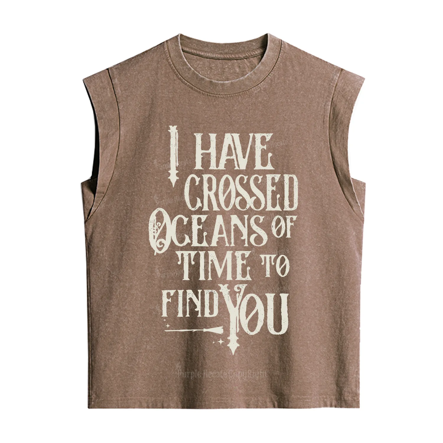 Purplehecate Across Oceans of Time I Found You Vintage Washed Tank