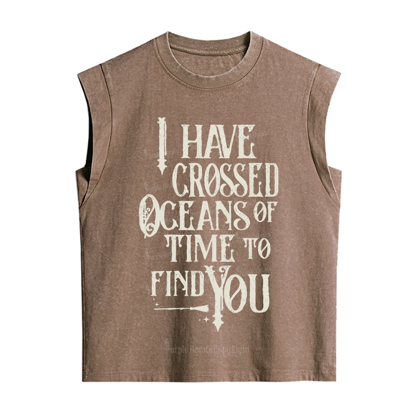 Purplehecate Across Oceans of Time I Found You Vintage Washed Tank