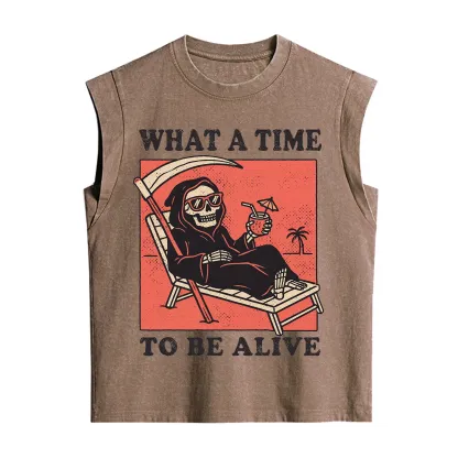 Purplehecate What A Time To Be Alive Vintage Washed Tank