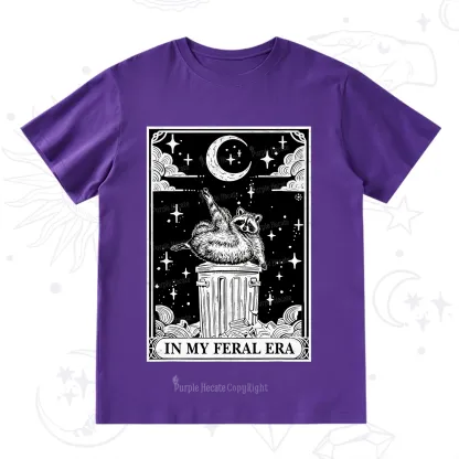 Purplehecate In My Feral Era Raccoon Tarot T-Shirt