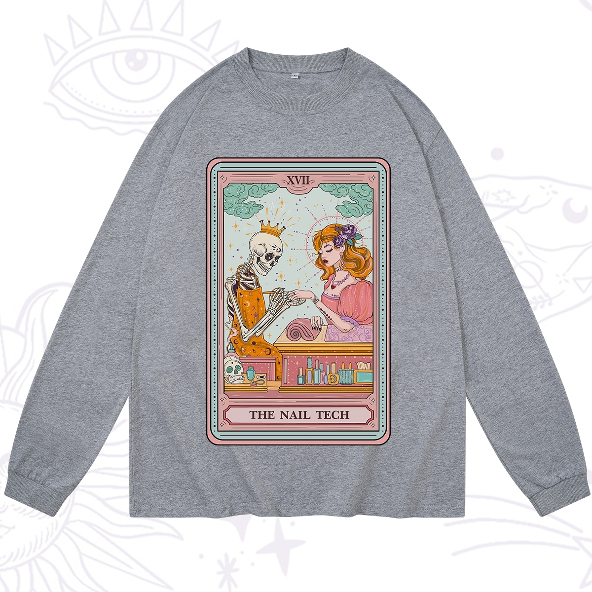 Purplehecate The Nail Tech Life Tarot Long Sleeve T-Shirt