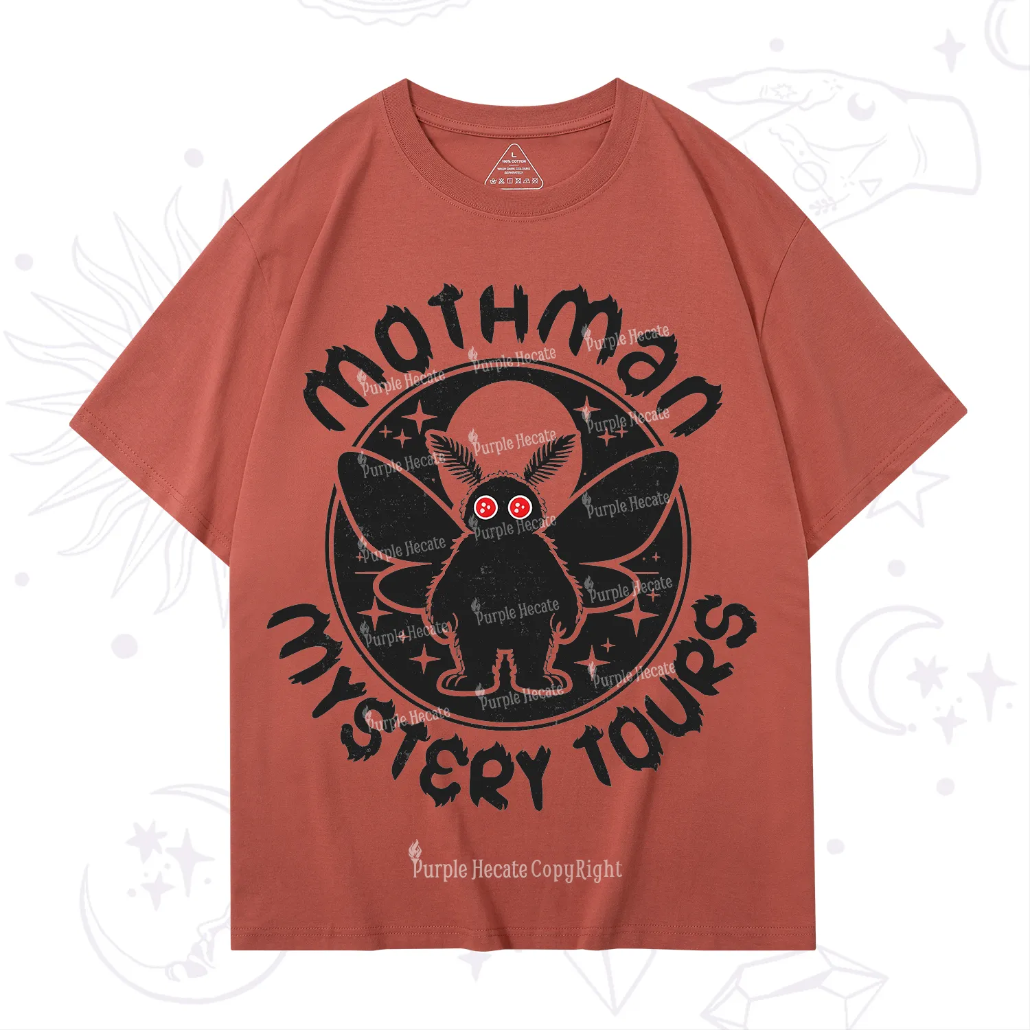 Purplehecate Mothman Mystery Tours T-Shirt