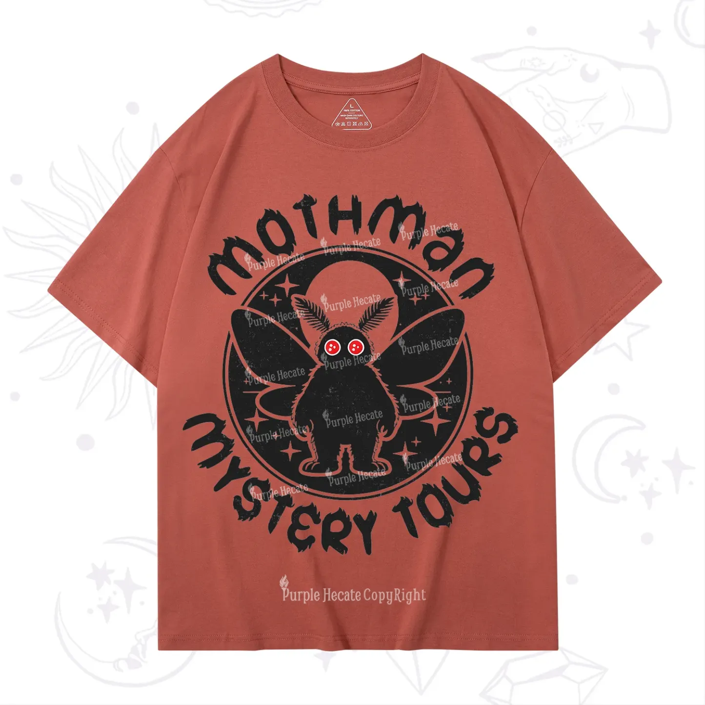 Purplehecate Mothman Mystery Tours T-Shirt