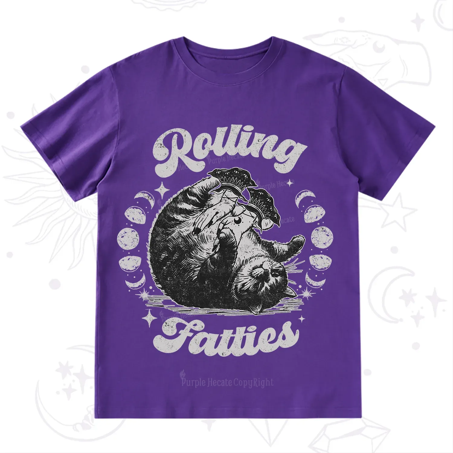 Purplehecate Funny Rolling Fatties T-Shirt
