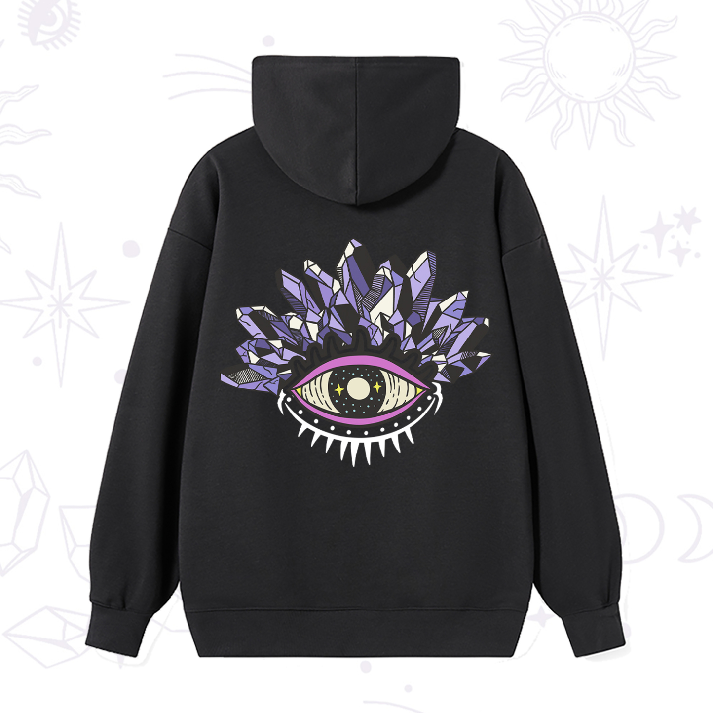 Magic Purplehecate Crystal Eye Hoodie
