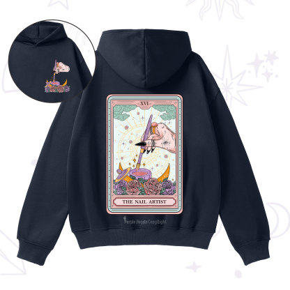 Purplehecate The Nail Artist Tarot Card Fleece Hoodie Suit